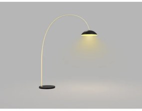 Wofi 3001-104 - LED Stmievateľná stojacia lampa ROSCOFF LED/21W/230V čierna/zlatá