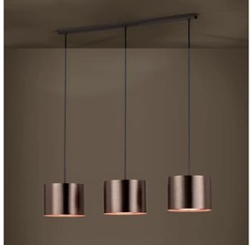 Eglo 39357 - Luster na lanku SAGANTO 1 3xE27/60W/230V medená
