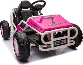 LEAN CARS Elektrické autíčko Buggy A8812 24V, ružové