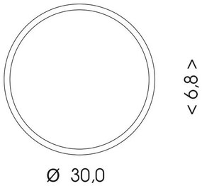 Ecolite WMAT300-15W/CR - LED Stropné svietidlo MARTIN LED/15W/230V IP65 čierna