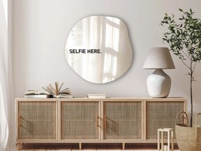 Nálepka na zrkadlo S22 – SELFIE HERE.