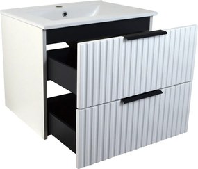Comodo Kúpeľňová skrinka s keramickým umývadlom Tina W 60 biela