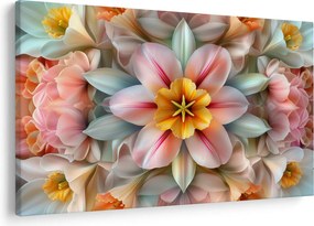 Obraz - Kaleidoskopický kvet (90x60 cm)