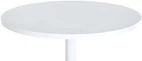 Barový stôl okrúhly DS25199, biely / rám biely - v108 x Ø60 cm