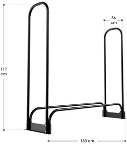 InternetovaZahrada Stojan na drevo - 130x117 cm