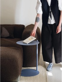 Oceľový okrúhly odkladací stolík 41x40 cm Ande – noo.ma