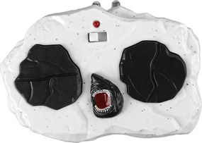 LEAN Toys Infračervený diaľkovo ovládaný čierny žralok pohybuje chvostom vody