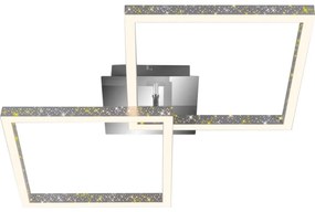 Briloner 3751-019 - LED Stmievateľné stropné svietidlo FRAME LED/20W/230V chróm