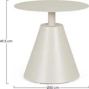 Hliníkový okrúhly záhradný stolík ø 50 cm Aloha – Bizzotto