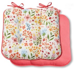 Obojstranný vankúš na sedenie z bavlny Cooksmart ® Be Happy