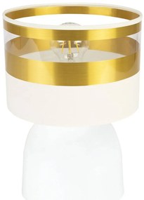 Stolná lampa Intense Gold, 1x textilné tienidlo (výber zo 6 farieb), (výber z 3 farieb konštrukcie)