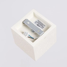 Stropné svietidlo Quad, 1x béžové betónové tienidlo