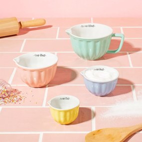 sass & belle Keramické odmerky Retro Pastel - set 4 ks