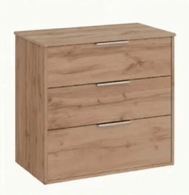 Roca Optica kúpeľňová skrinka bez umývadla 78,5x75,7x45,5 cm dub OPTDESK803ZO