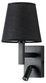 Brilagi - LED Nástenná lampa DEYA 1xE14/40W/230V + LED/3W čierna