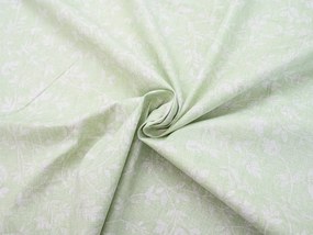 Obliečky z Renforcé bavlny GREEN FLOWERS zelené Rozmer obliečok: 70 x 90 cm | 140 x 200 cm