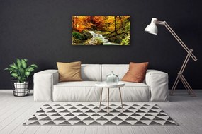 Obraz na plátne Vodopád les príroda 125x50 cm