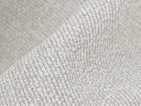 Biela rohová pohovka z textílie buklé (ľavý roh/s leňoškou) Aloha – Makamii