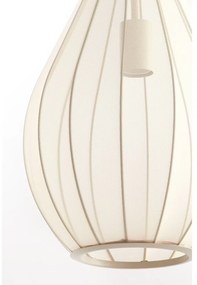 Béžové závesné svietidlo so skleneným tienidlom ø 28 cm Itela – Light &amp; Living