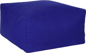 Modrý vlnený taburet Keno – noo.ma