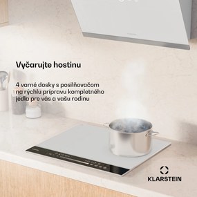 Klarstein DualTone Hybrid indukčná varná doska, Flex Zone, LED displej, Ovládanie posuvníkmi, 7200 W
