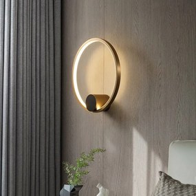 Toolight Toolight, LED nástenné svietidlo 50cm 23W 4000K APP1391-CW, zlatá matná, OSW-00917