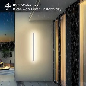 BRILAGI - LED vonkajšie nástenné svietidlo LINEAR LED/22W/230V 3000K IP65 100 cm biele CRI 90