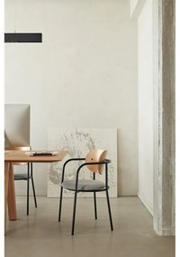 Sivá jedálenská stolička v dekore duba Eclipse - Teulat