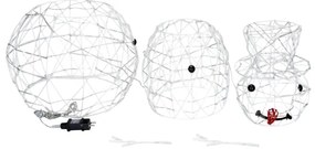Aigostar-LED Vonkajšia vianočná dekorácia LED/3,6W/31/230V 6500K 90cm IP44 snehuliak