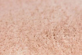 Kúpeľňový koberček Malmo ružový, kruh