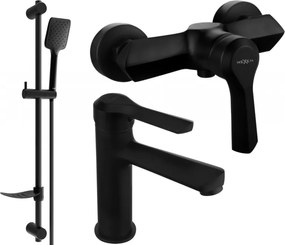 Mexen Sabre DF62 sprchová sada, čierna - 72104DF62-70