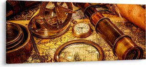 Obraz - Historické pomôcky námorníkov (120x50 cm)