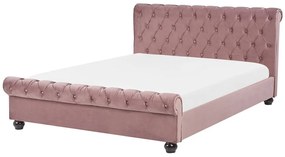 Manželská posteľ 160 cm ARCHON (s roštom) (ružová). Vlastná spoľahlivá doprava až k Vám domov. 1007110