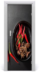 Fototapeta na dvere samolepiace chilli 85x205 cm