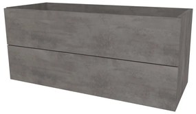 Mereo, Mereo Aira, kúpeľňová skrinka 121 cm, Multidecor, Betón tmavosivý, MER-CN793SBET2