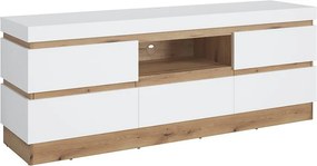 TV stolík 2d1s Calabria Corf107 Dub Coast Evoke /biela Alp