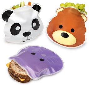 Opakovateľne použiteľné vrecúška na desiatu - 6 ks