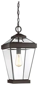Elstead Quoizel QZ-RAVINE8-L - Vonkajší luster na reťazi RAVINE 1xE27/60W/230V IP23 hnedá ED0397