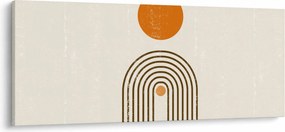 Obraz - Hnedé oblúky (120x50 cm)