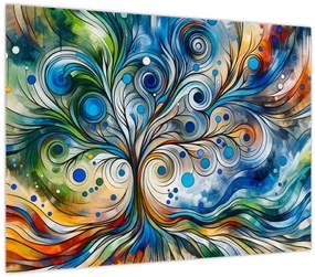 Obraz – Farebný energetický strom (70x50 cm)