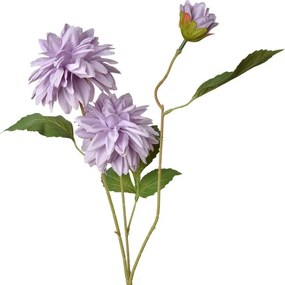 Fialová umelá dekorácia kvetina georgína - 17*10*70 cm