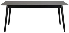 Čierny jedálenský stôl Rowico Lotta, 180 x 90 cm