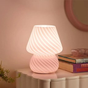 LED stolná lampička ružová