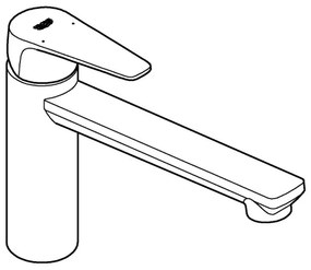 GROHE 31693000 - Drezová batéria BAUEDGE 193 mm lesklý chróm