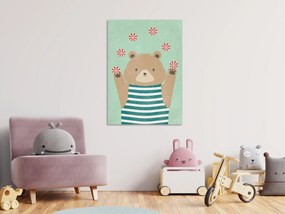 Artgeist Obraz - Juggling Bear (1 Part) Vertical Veľkosť: 40x60, Verzia: Premium Print