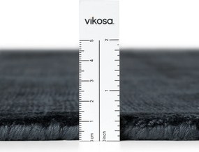 Vikosa, Kusový koberec Vikosa Jane 106299 Black kruh, 150x150 (priemer) kruh, čierna, detská izba