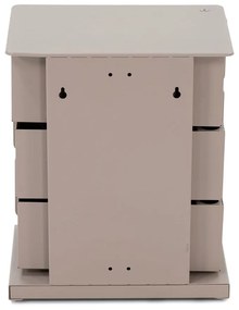 Sivo-béžová kovová komoda 37x54,5 cm Joey – Spinder Design