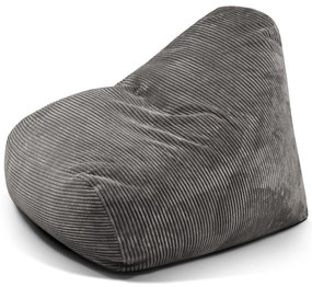 Tmavosivý menčestrový sedací vak Snug 100 – SLOWDOWN