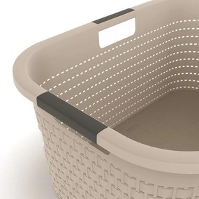 Kôš na čistú bielizeň COUNTRY cappuccino, 40 l