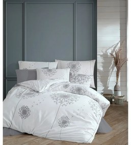 BedTex Bavlnené povlečení Pampeliška šedá, 220 x200 cm, 2 ks 70 x 90 cm